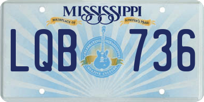 MS license plate LQB736
