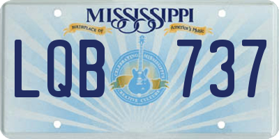 MS license plate LQB737