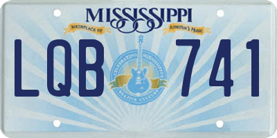 MS license plate LQB741