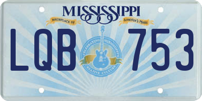 MS license plate LQB753