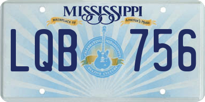 MS license plate LQB756