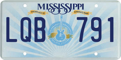 MS license plate LQB791