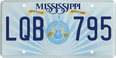 MS license plate LQB795