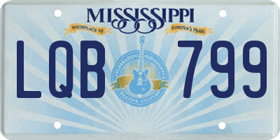 MS license plate LQB799