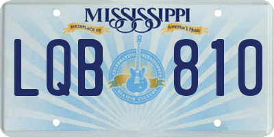 MS license plate LQB810