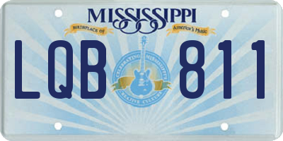MS license plate LQB811