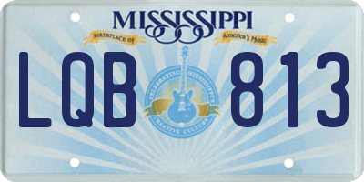 MS license plate LQB813