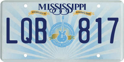 MS license plate LQB817