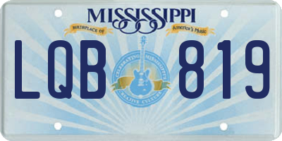 MS license plate LQB819