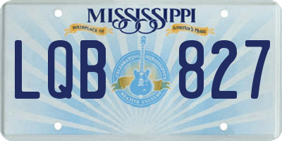 MS license plate LQB827