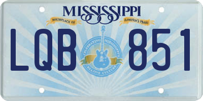 MS license plate LQB851