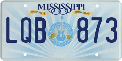 MS license plate LQB873