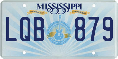 MS license plate LQB879
