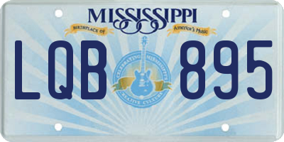 MS license plate LQB895