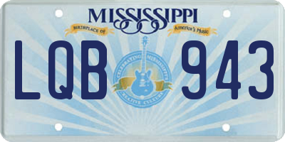 MS license plate LQB943