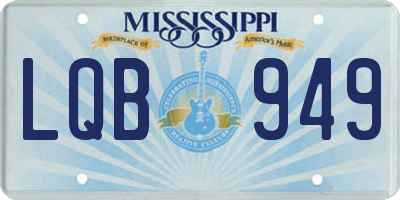 MS license plate LQB949