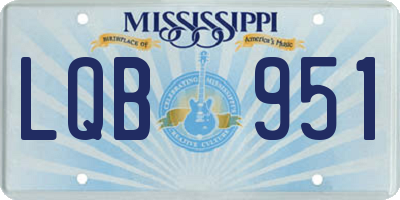 MS license plate LQB951