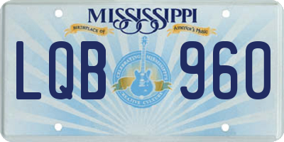 MS license plate LQB960