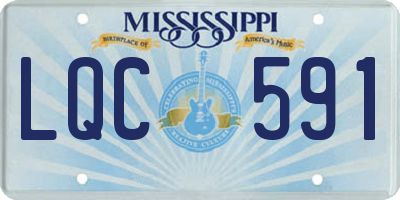 MS license plate LQC591
