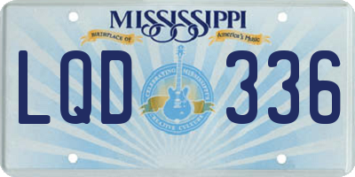 MS license plate LQD336