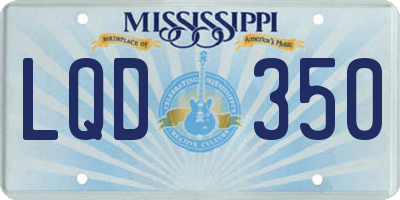 MS license plate LQD350