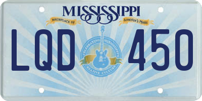 MS license plate LQD450