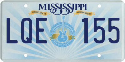 MS license plate LQE155
