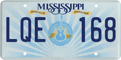 MS license plate LQE168