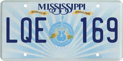 MS license plate LQE169