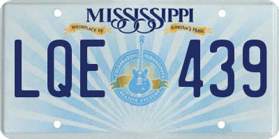MS license plate LQE439