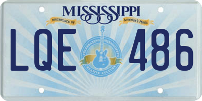MS license plate LQE486