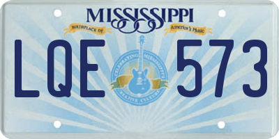 MS license plate LQE573