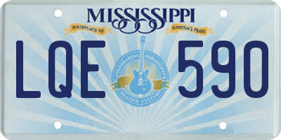 MS license plate LQE590