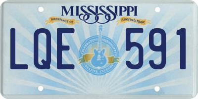 MS license plate LQE591