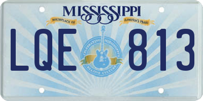 MS license plate LQE813