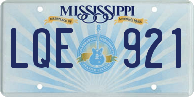 MS license plate LQE921