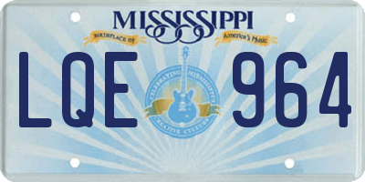 MS license plate LQE964