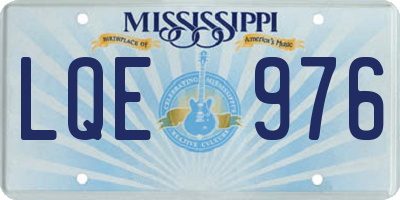 MS license plate LQE976