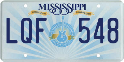 MS license plate LQF548