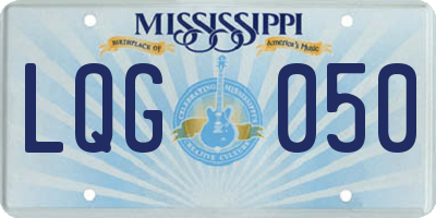 MS license plate LQG050