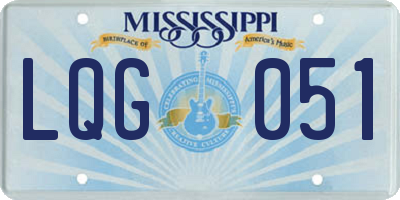 MS license plate LQG051