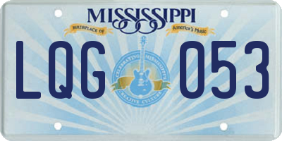 MS license plate LQG053