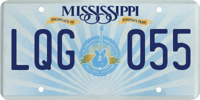 MS license plate LQG055
