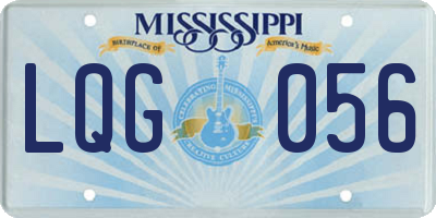 MS license plate LQG056