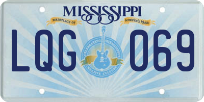 MS license plate LQG069