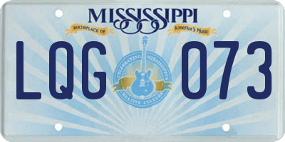 MS license plate LQG073
