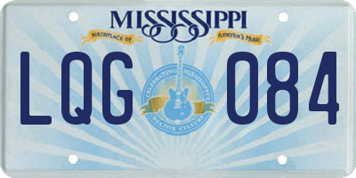 MS license plate LQG084