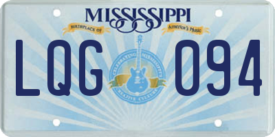 MS license plate LQG094