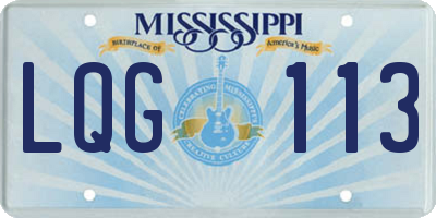 MS license plate LQG113
