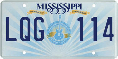 MS license plate LQG114